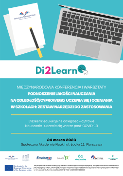 Zapraszamy na Międzynarodową Konferencję Finalną projektu Erasmus+ DI2LEARN