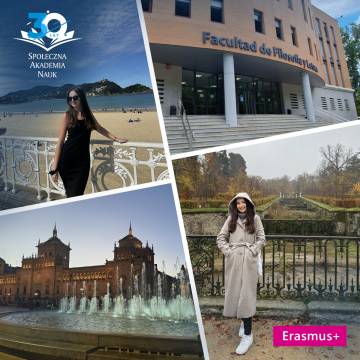 Studentka SAN na wymianie Erasmus+ w Hiszpanii