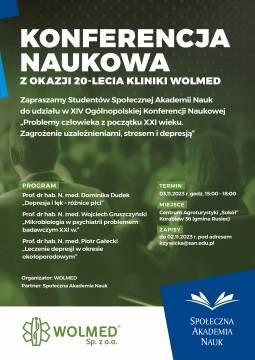 Konferencja Naukowa z okazji 20-lecia Kliniki WOLMED!
