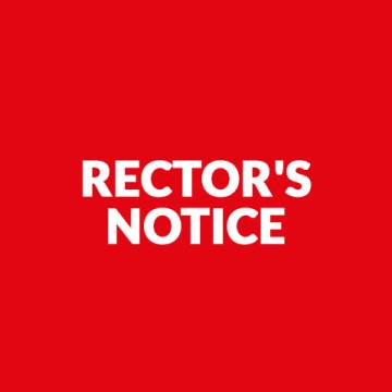 THE RECTOR'S COMMUNICATION TO FULL-TIME AND PART-TIME STUDENTS 30.03.2022