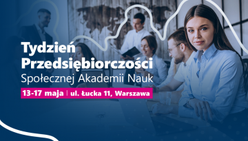 Tydzień Przedsiębiorczości Społecznej Akademii Nauk!