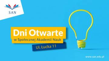 Dni otwarte w Społecznej Akademii Nauk w Warszawie | 2.09.2021