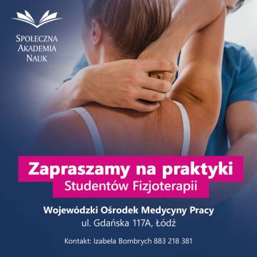 Praktyki dla studentów Fizjoterapii