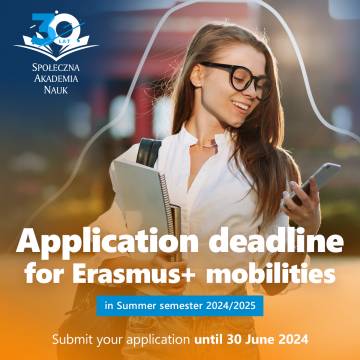 Erasmus+ recruitment for the summer semester in 2024/2025