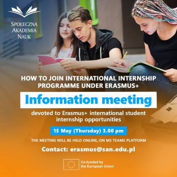 How to join the Erasmus+ international internship programme