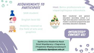 Bezpłatne szkolenie dla studentów grafiki na Łotwie